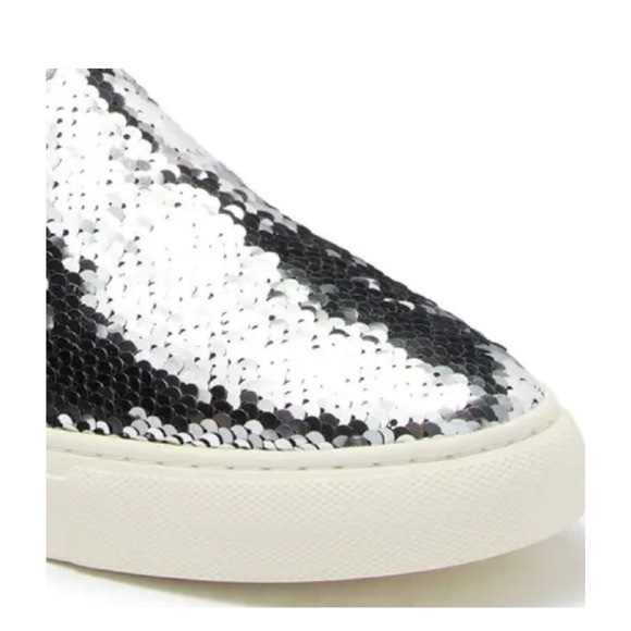 Tory Burch Carter Slip-On Shoes Womens 6.5 Sequin Leather Casual‎ Sneakers NIB - Picture 9 of 15